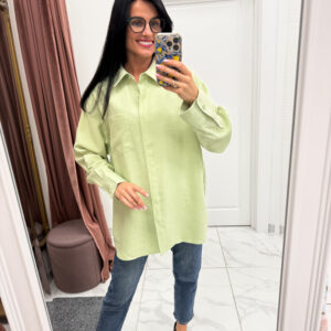 lumina marskiniai su linu green florenca 1