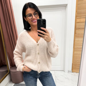 Baby alpaka megztinis "Crema Reina"