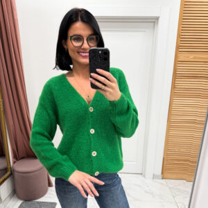 Baby alpaka megztinis "Green Reina"