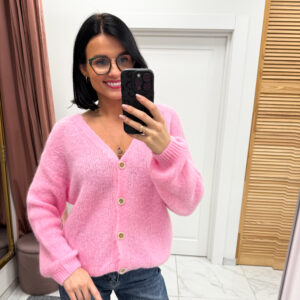 Baby alpaka megztinis "Pink Reina"