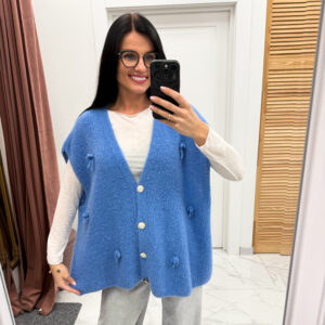 Baby alpakos liemenė "Blue Motta"