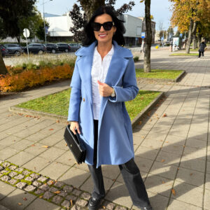 Paltas su vilna "Blue Lolita"