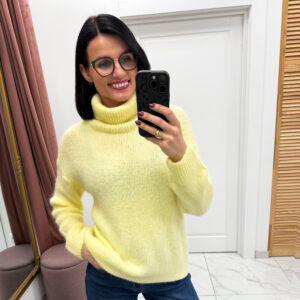 Megztinis su mohera "Yellow Dange"