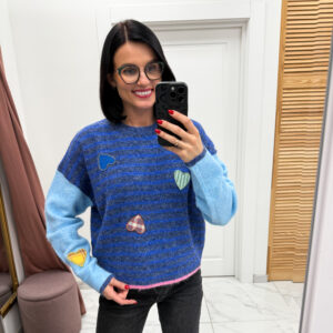 Megztinis su vilna "Blue Gulija"