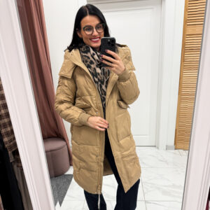 Pūkinė striukė "Brown Lijana"