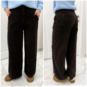 Velveto kelnės "Brown Kosana"