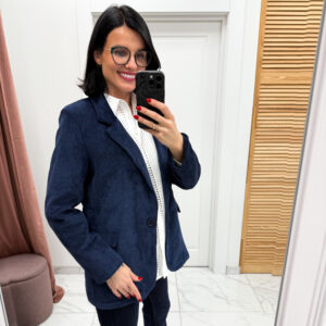 Velveto švarkas "Blue Pojana"