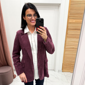 Velveto švarkas "Purple Pojana"