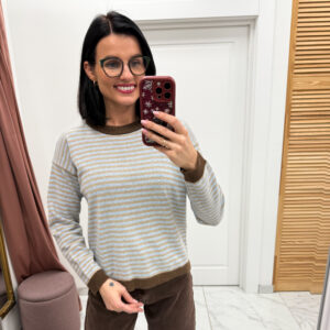 Megztinis su vilna ir kašmyru "Brown Liona"