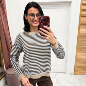 Megztinis su vilna ir kašmyru "Grey Liona"