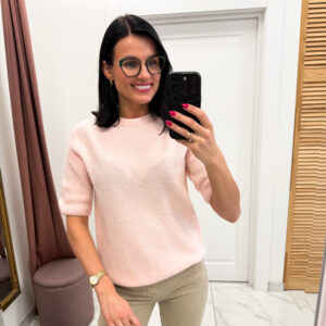 Baby alpaka megztinis ,, Baby pink Kloja"