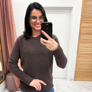 Baby alpaka megztinis ,, Brown Anada"