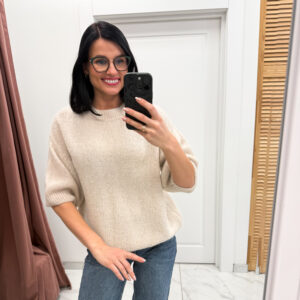 Baby alpaka megztinis "Crema Tirena"