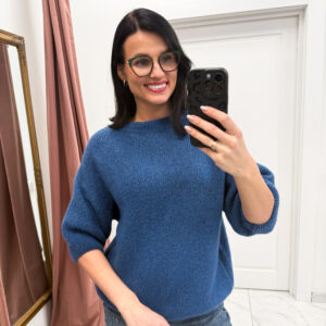 Baby alpaka megztinis "Deep Tirena"