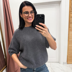 Baby alpaka megztinis "Grey Tirena"