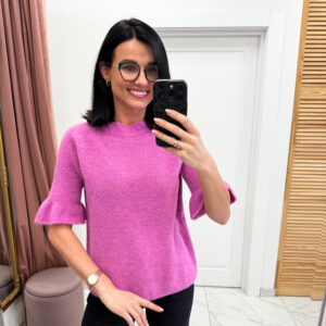 Baby alpaka megztinis "Purple Nidela"