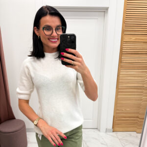 Baby alpaka megztinis ,, White Kloja"