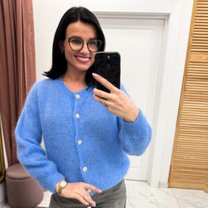 Kid mohera megztinis "Blue Patri"