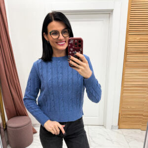 Megztinis su vilna ir kašmyru "Blue Artera"