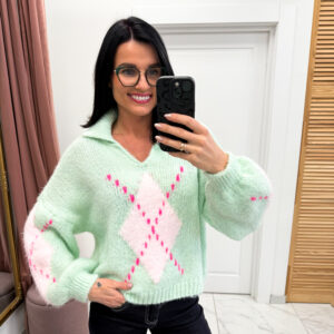 Megztinis su vilna ,, Mint Direta"