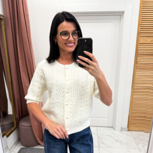 Megztinis su lamos vilna ,,White Devera"