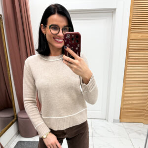 Vilnonis megztinis "Crema Heliana"