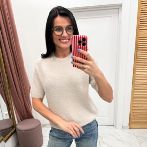 Baby alpaka megztinis "Crema Viona"