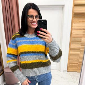 Megztinis su vilna "Blue Silvia"