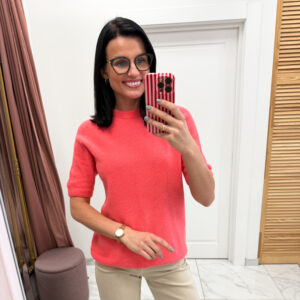 Baby alpaka megztinis "Coral Viona"