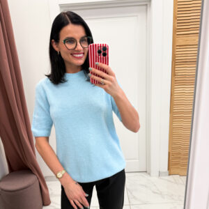 Baby alpaka megztinis "Denim Viona"