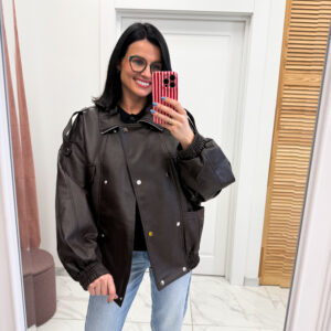 Eko odos striukė "Brown Buga"