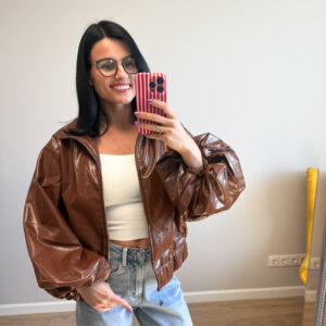 Eko odos striukė "Brown Sutana"