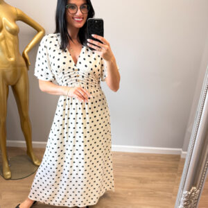 suknele crema polka dots 1