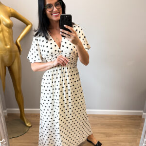 suknele crema polka dots 2