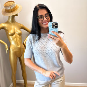 Baby alpaka megztinis "Grey Novela"