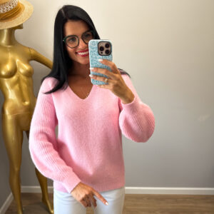 baby alpaka megztinis pink pera