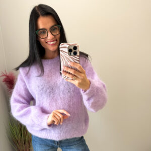 Kid mohera megztinis "Lilac Patri"