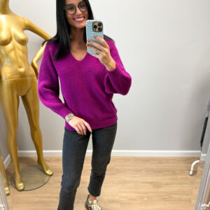baby alpaka megztinis purple pera 1